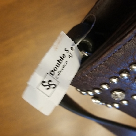 Brown leather western bag NWT - Picture 16 of 16